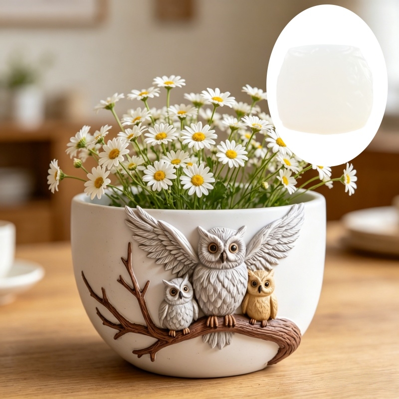 The owl standing on the branch - Echeveria Succulent ulasan dan harga