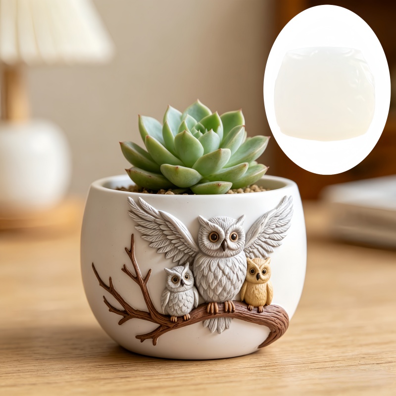 The owl standing on the branch - Echeveria Succulent ulasan dan harga