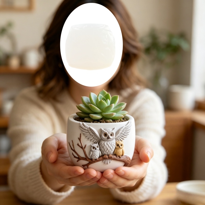 The owl standing on the branch - Echeveria Succulent ulasan dan harga