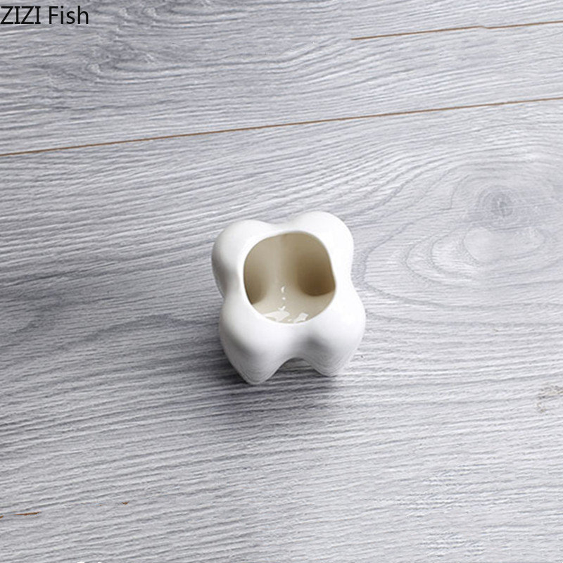 Tooth Shaped Ceramic Flower Po - Echeveria Succulent ulasan dan harga
