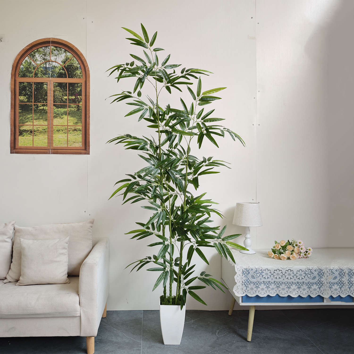 160/180CM Artificial Bamboo Po - Dracaena Marginata ulasan dan harga