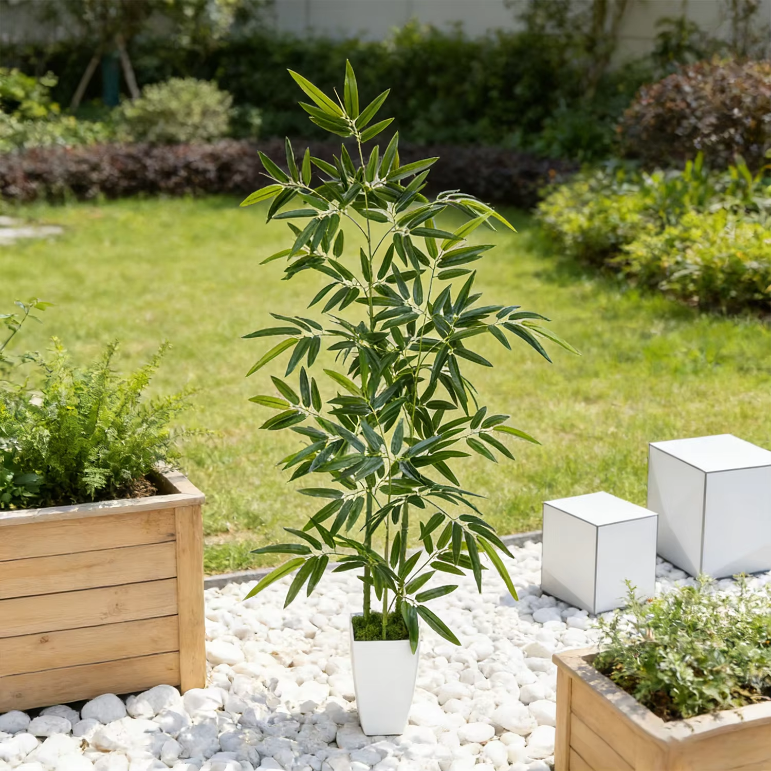 160/180CM Artificial Bamboo Po - Dracaena Marginata ulasan dan harga