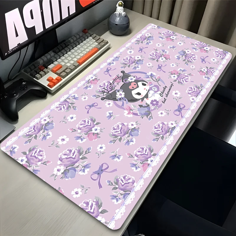 Office Computer Desk Mat Kurom - Tradescantia Purple ulasan dan harga