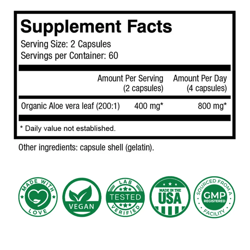Aloe Vera Capsules - Help Prom - Aloe Vera Pot ulasan dan harga