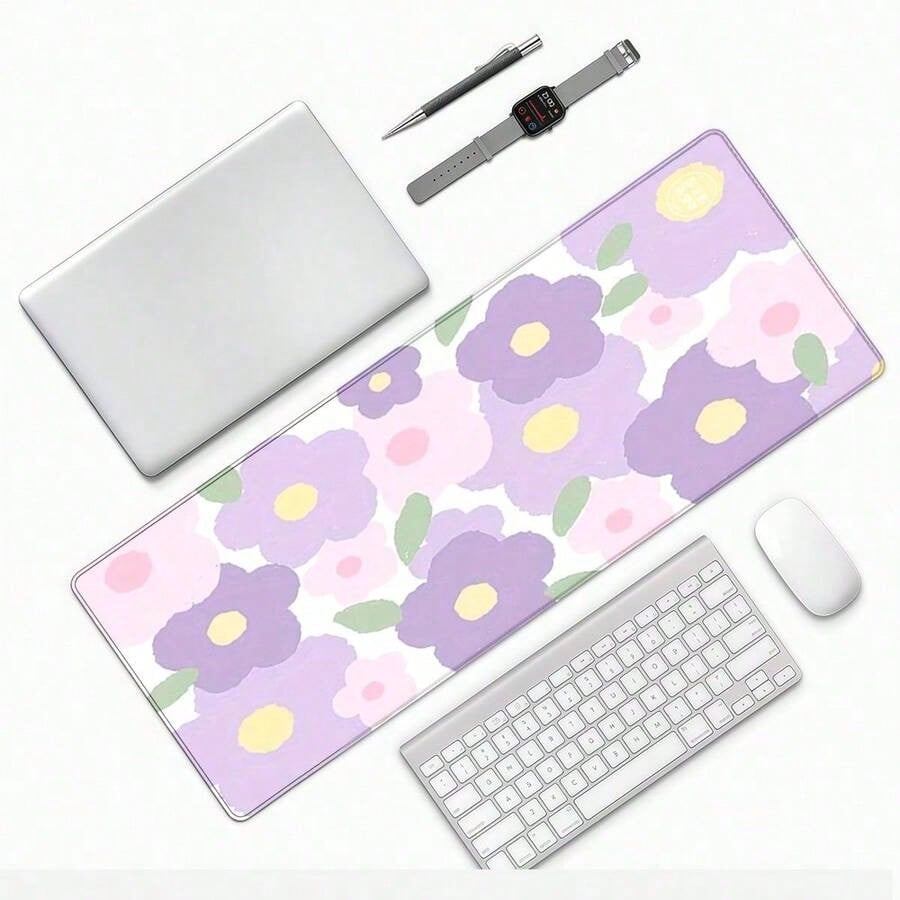 Purple Flower Mouse Pad - Larg - Tradescantia Purple ulasan dan harga