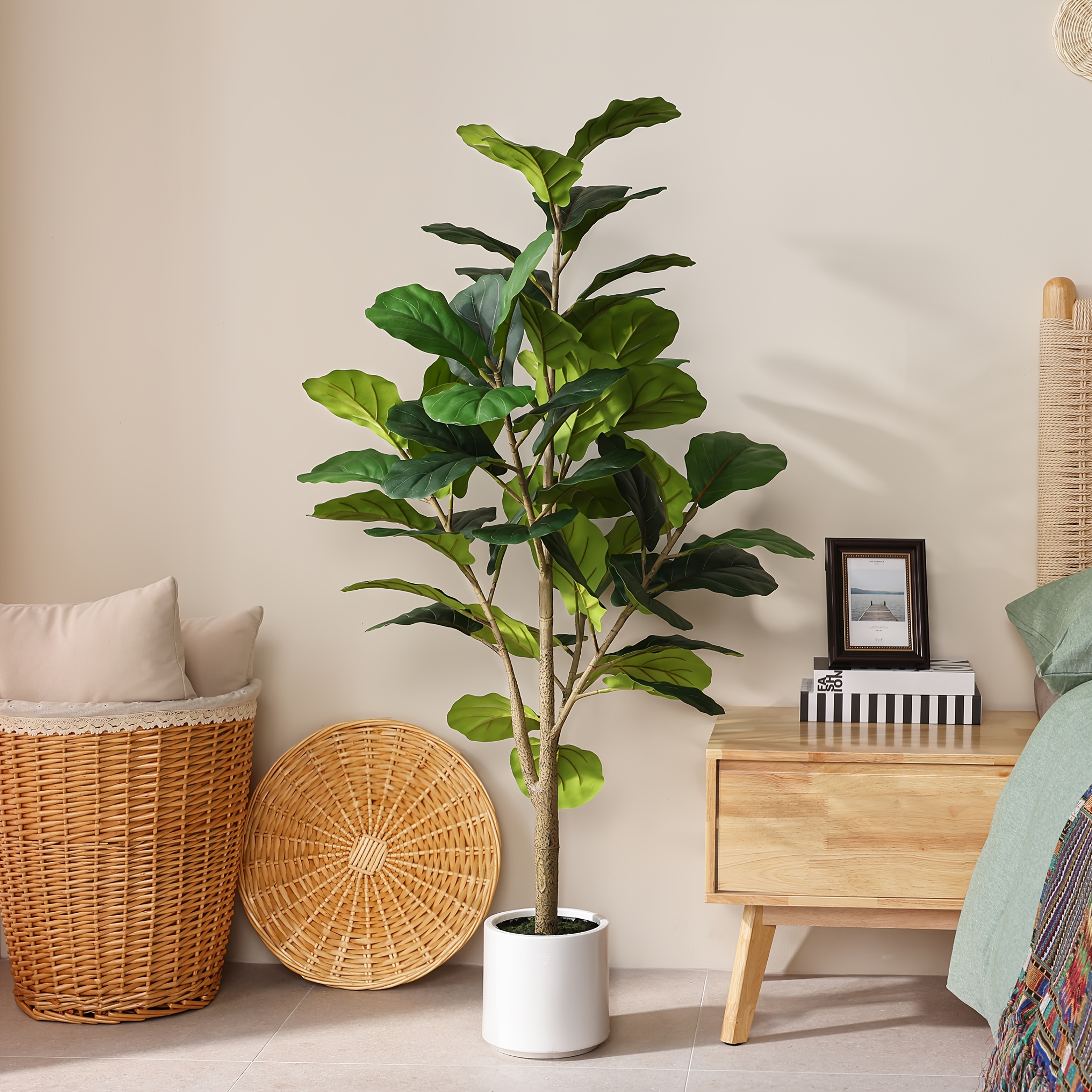 4.5ft Realistic Artificial Fid - Ficus Lyrata Tree ulasan dan harga