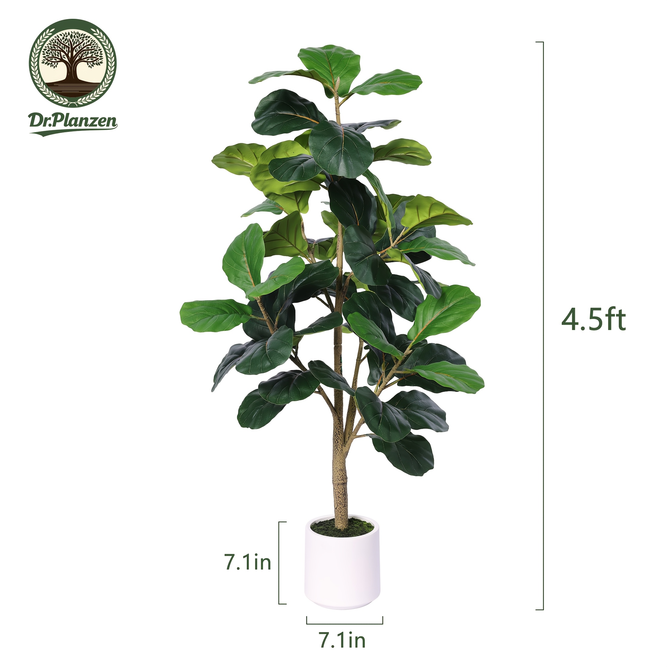 4.5ft Realistic Artificial Fid - Ficus Lyrata Tree ulasan dan harga
