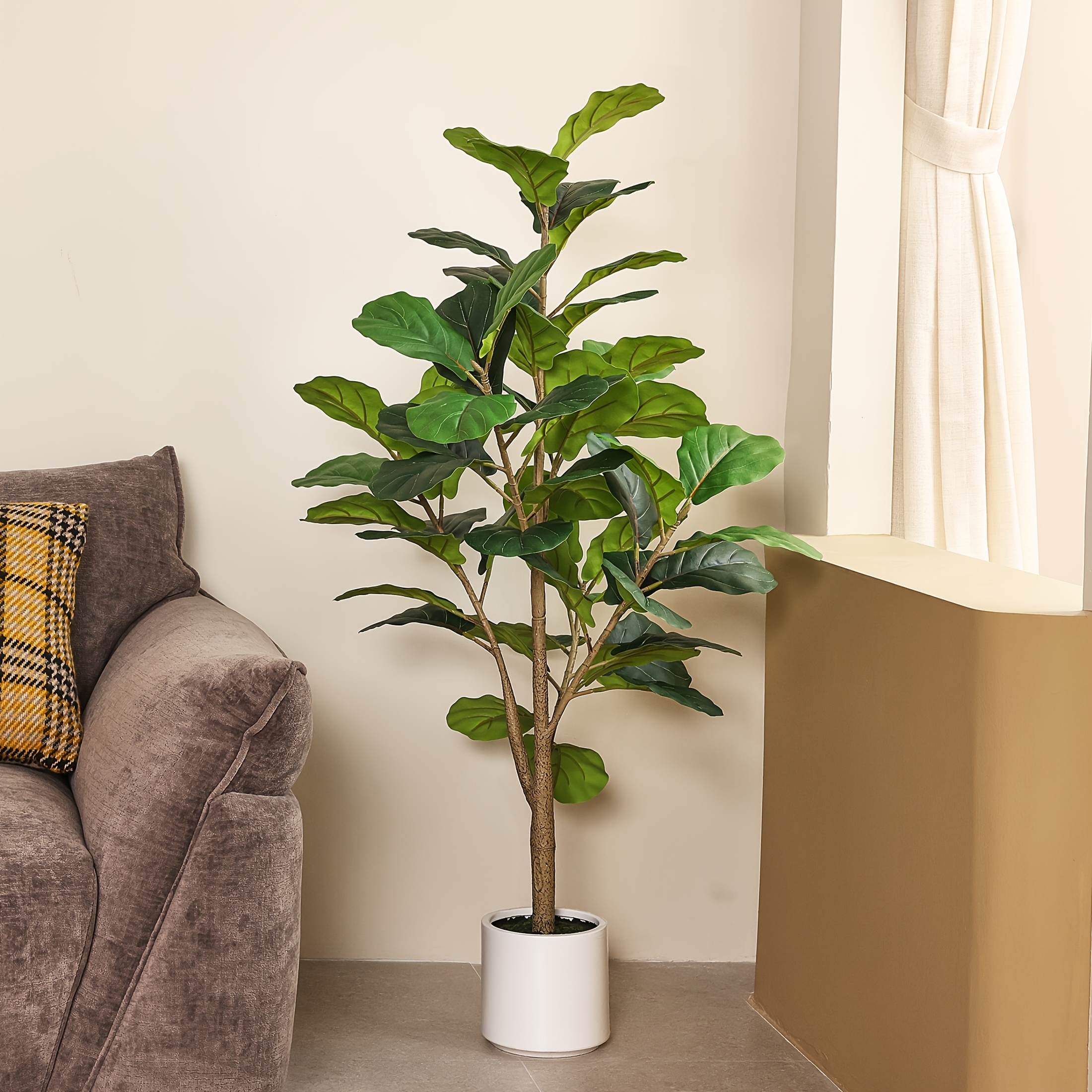 4.5ft Realistic Artificial Fid - Ficus Lyrata Tree ulasan dan harga