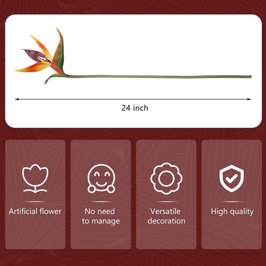 12 Pcs Bird of Paradise Artifi - Bird Paradise Strelitzia ulasan dan harga