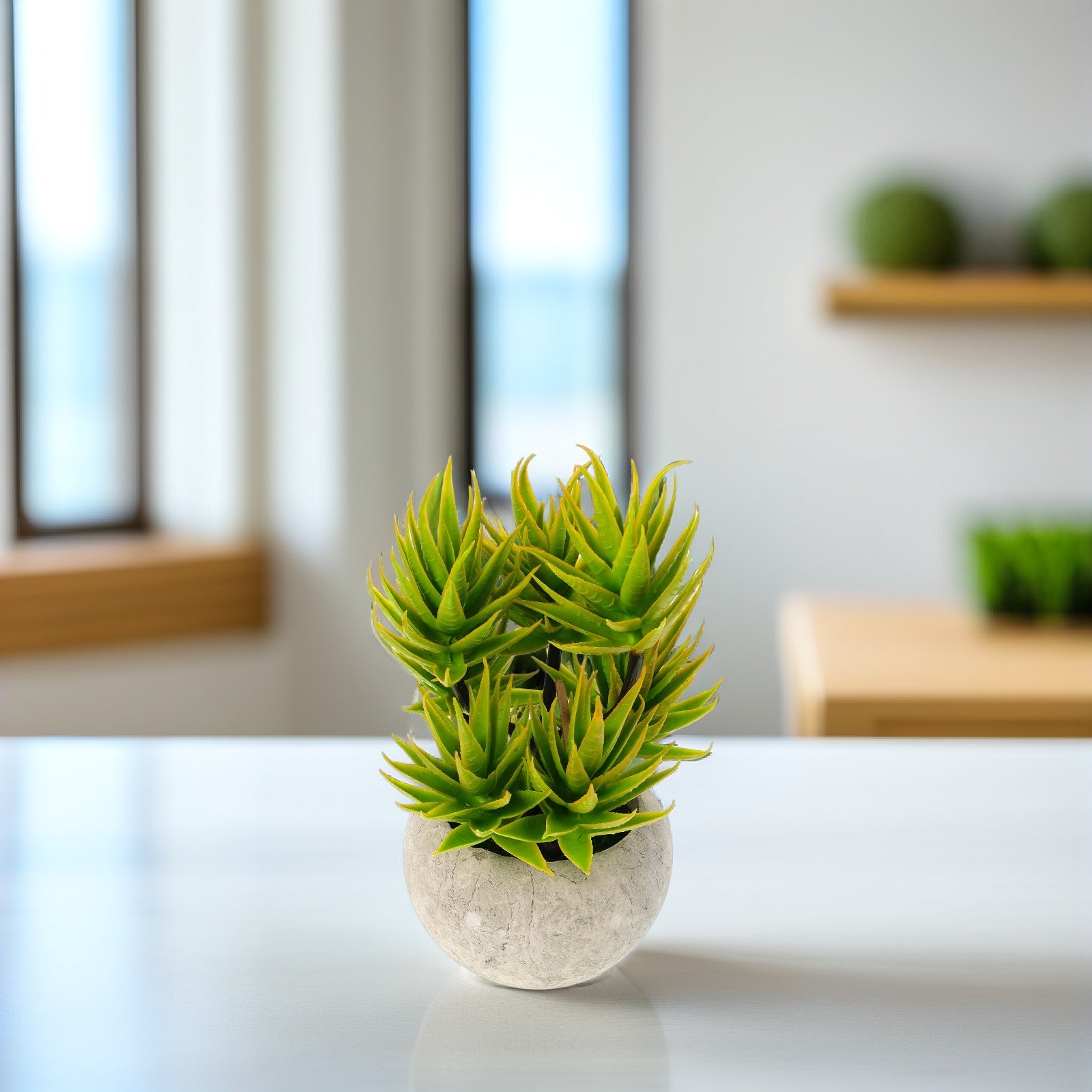 1 Piece Artificial Aloe Vera B - Aloe Vera Pot ulasan dan harga
