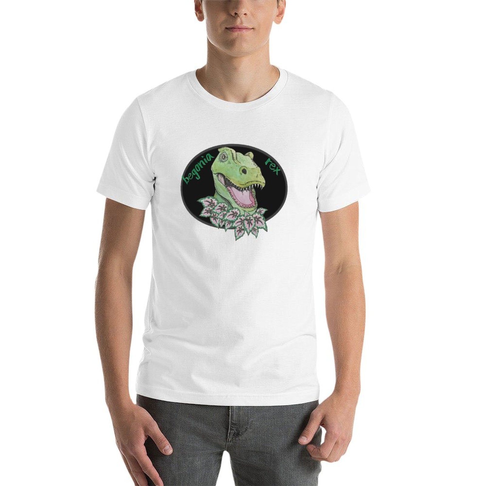 T rex begonia T-Shirt cotton t - Begonia Rex ulasan dan harga