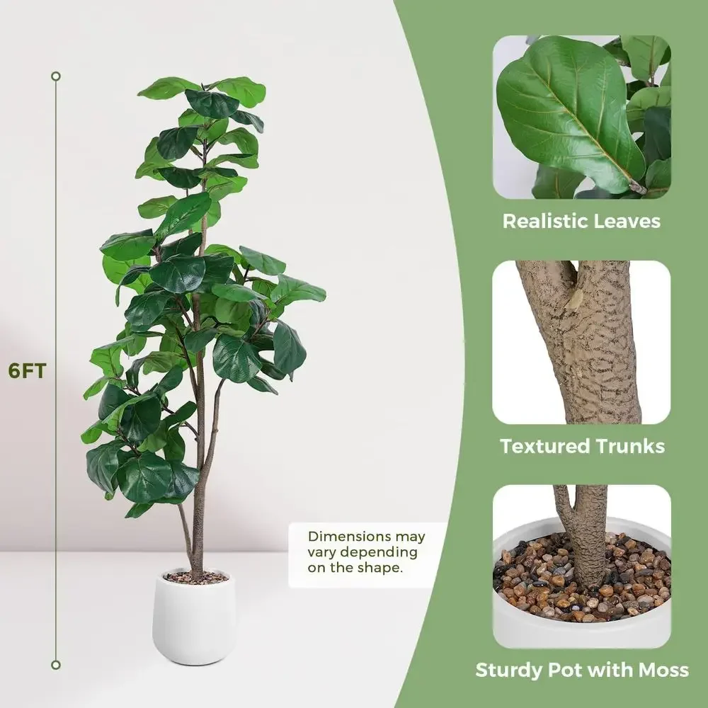 Artificial Large Ficus Lyrata  - Ficus Lyrata Tree ulasan dan harga