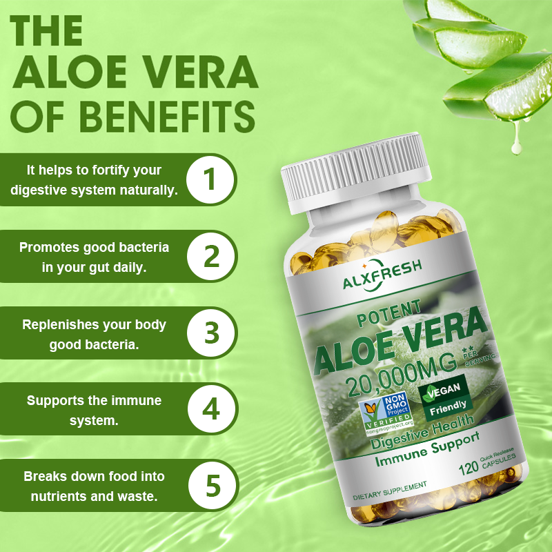 Aloe Vera Capsules Improve Dig - Aloe Vera Pot ulasan dan harga