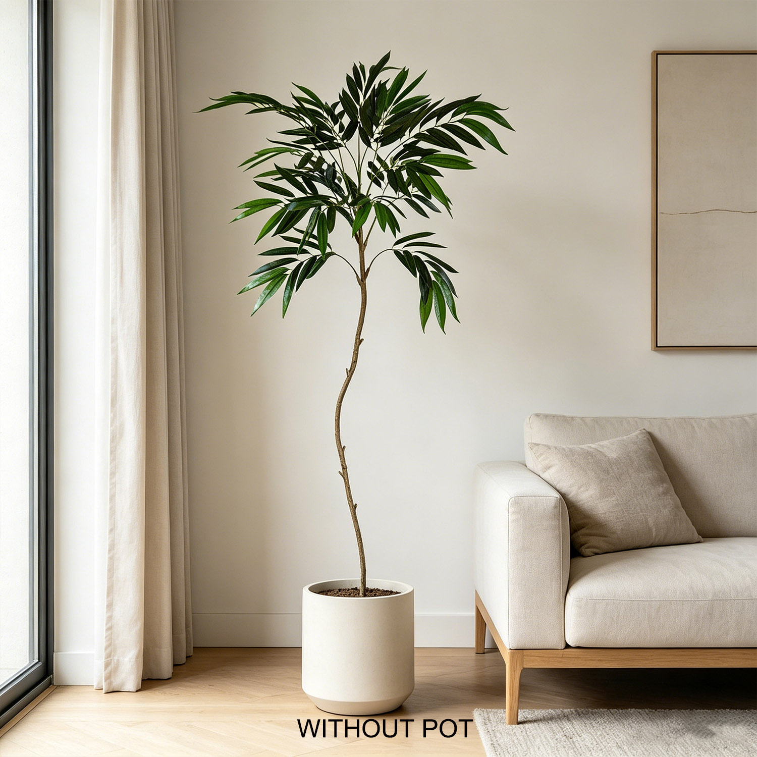 65-210cm/6.9ft Artificial Will - Ficus Lyrata Tree ulasan dan harga