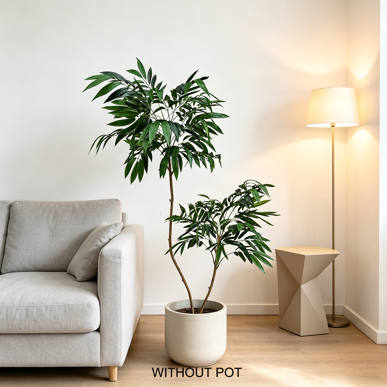 65-210cm/6.9ft Artificial Will - Ficus Lyrata Tree ulasan dan harga