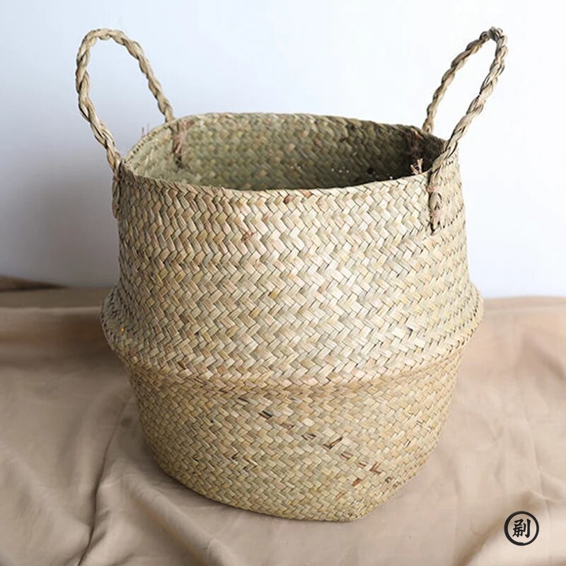 Wicker Basket Toy Organizer Fo - Aloe Vera Pot ulasan dan harga